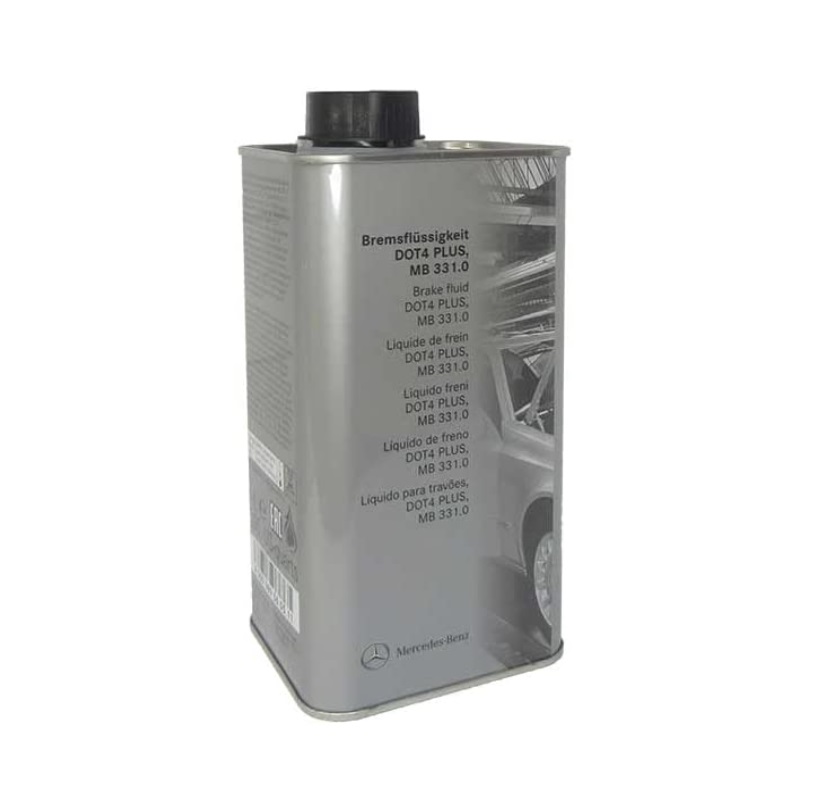 GENUINE MERCEDES-BENZ 1.5 LITER BRAKE FLUID CAN DOT4 MB Spec 331.0 A000989560511 image