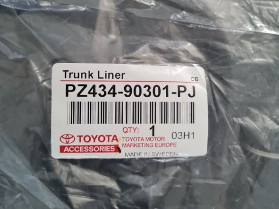 GENUINE NEW TOYOTA AYGO BOOT LINER pz434-90301-pj image